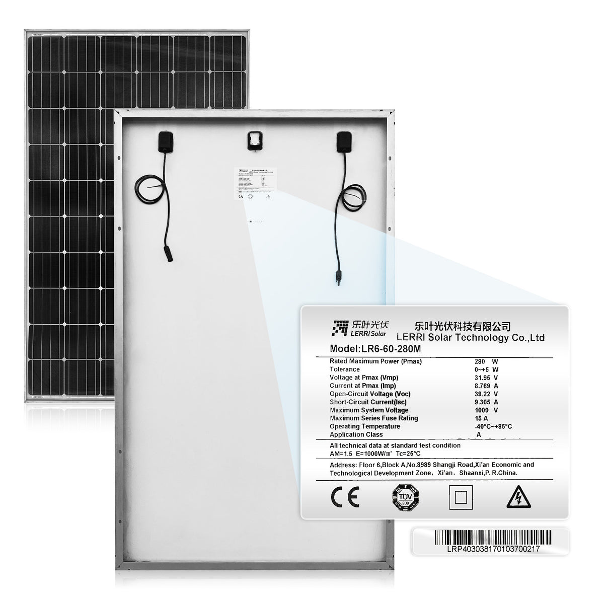 Sylvan 280W Solar Panel